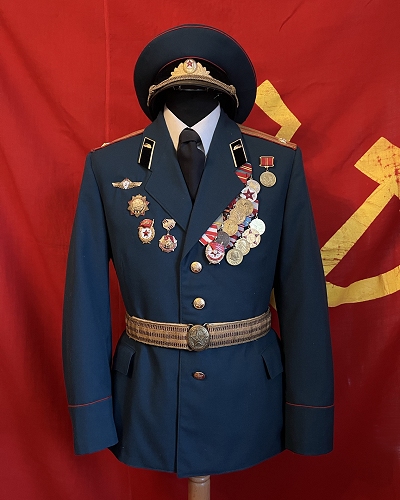 Soviet armor lieutenant colonel parade uniform